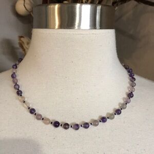 Vintage Amethyst Beaded Choker
